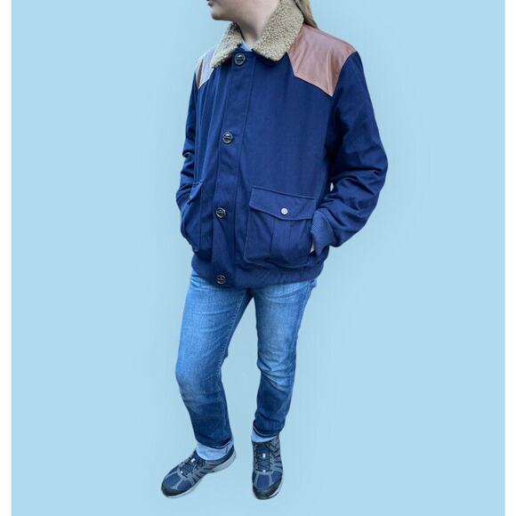 Rainforest Men's Navy Blue Thermolux Quilted Jacket Sz XL $495 - Picture 13 of 16